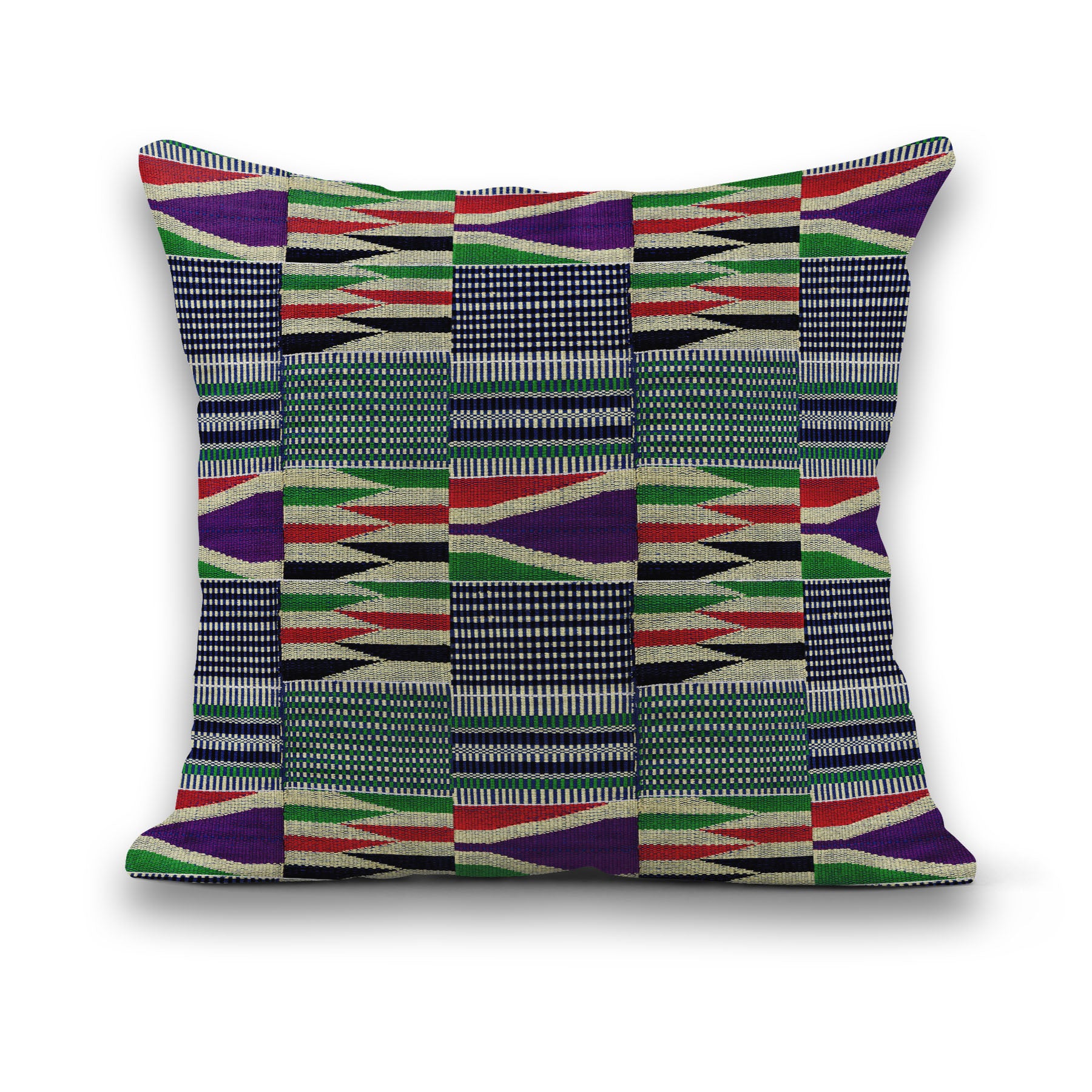 AnitaveeTextile African Throw Pillows in Tribal Kente Cloth Print